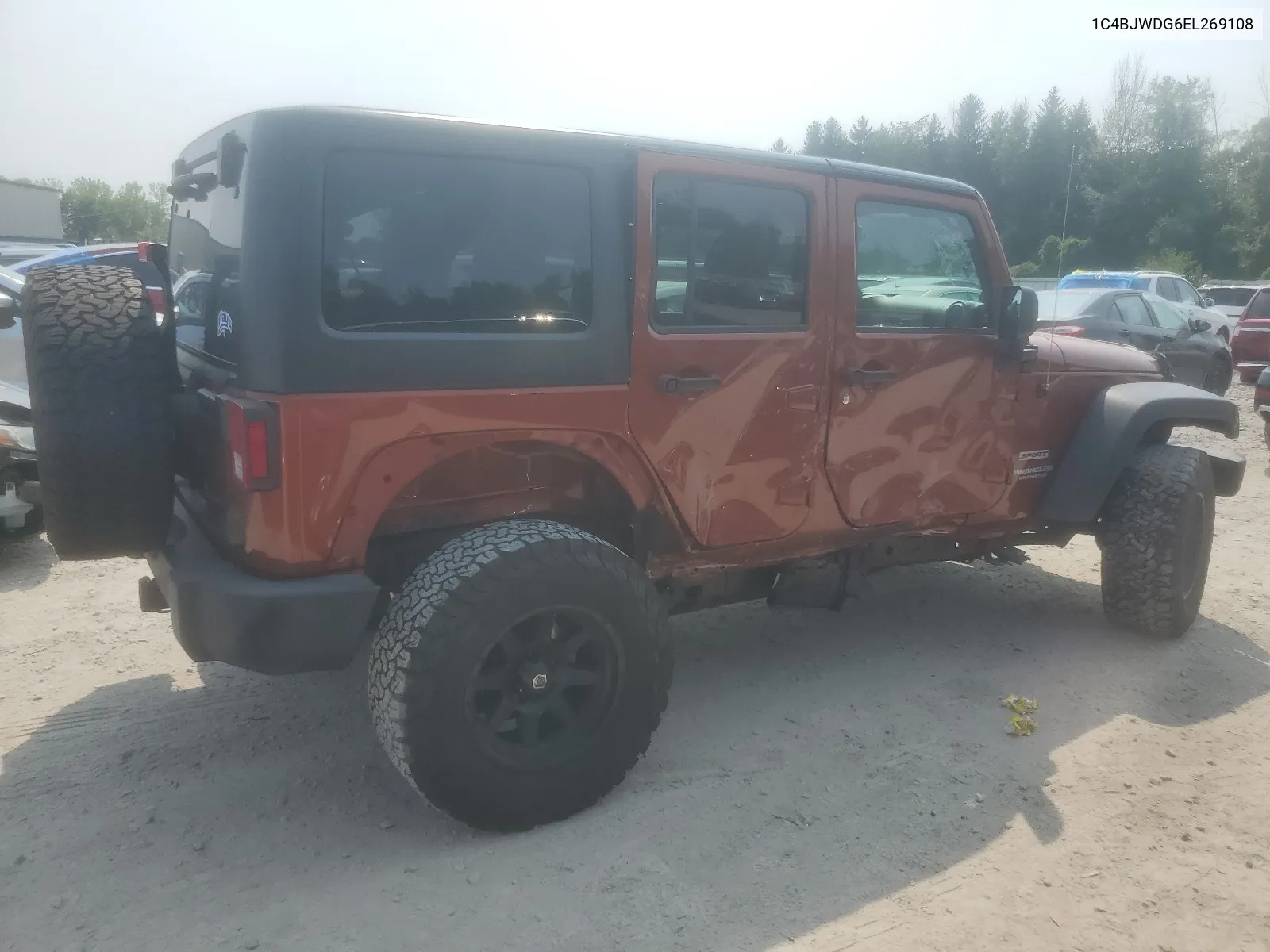 1C4BJWDG6EL269108 2014 Jeep Wrangler Unlimited Sport