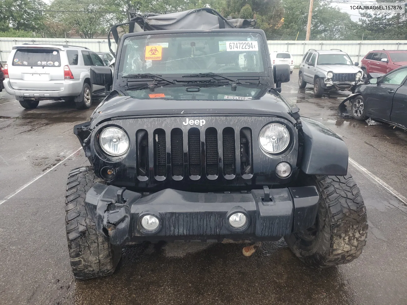 2014 Jeep Wrangler Sport VIN: 1C4AJWAG6EL157876 Lot: 67472294