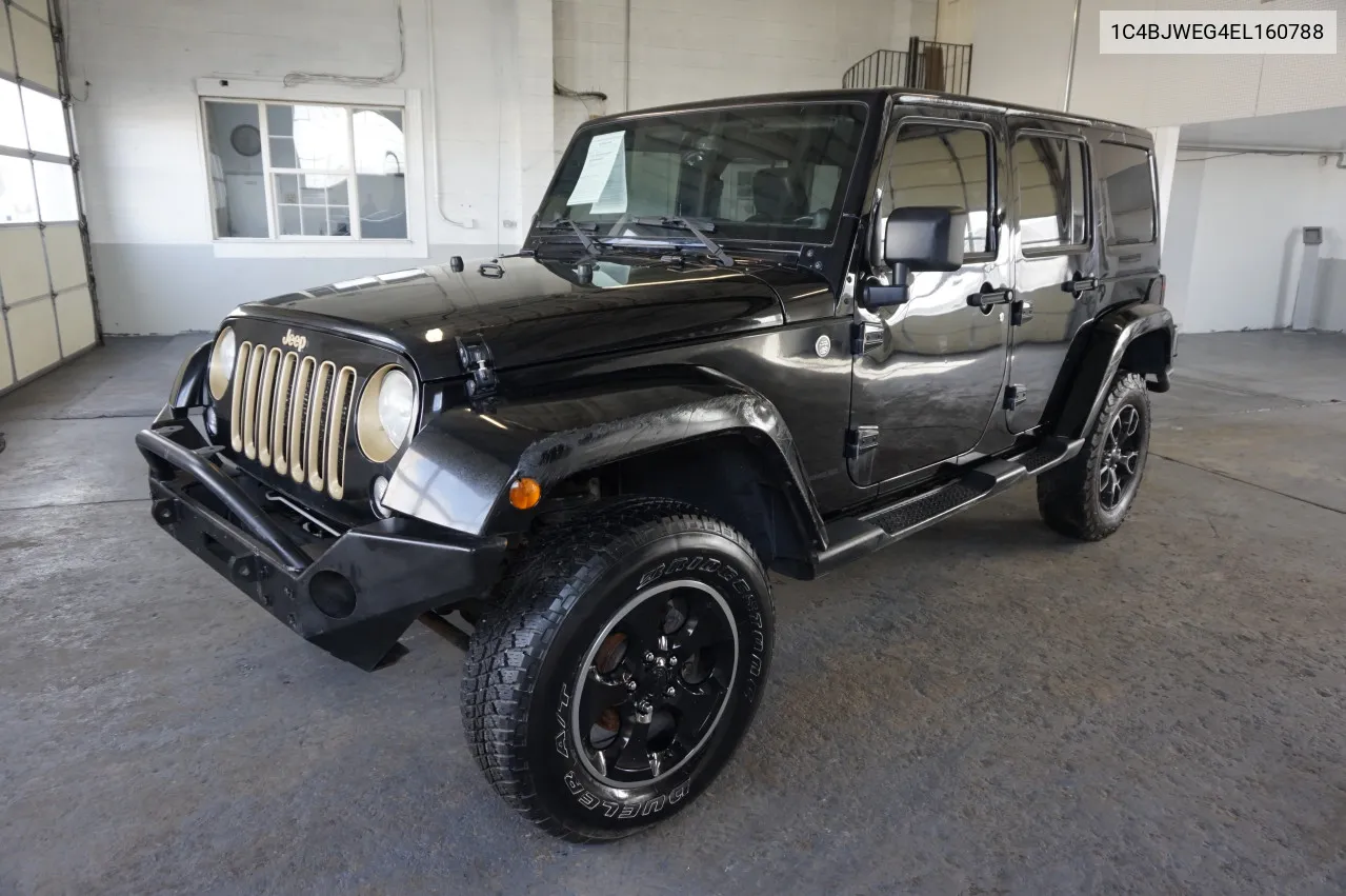 2014 Jeep Wrangler Unlimited Sahara VIN: 1C4BJWEG4EL160788 Lot: 67934394