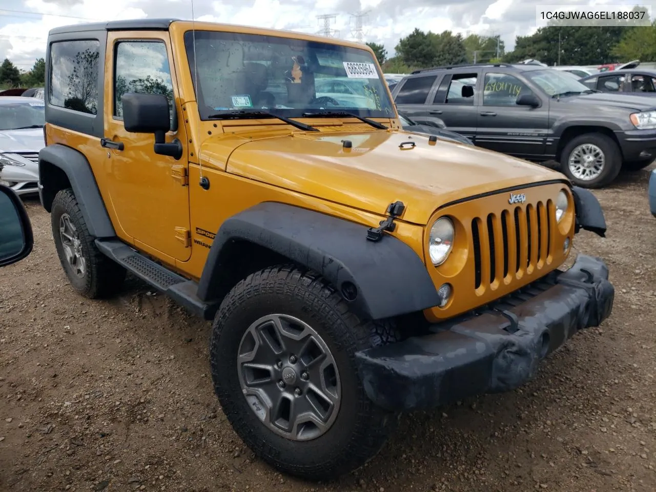 2014 Jeep Wrangler Sport VIN: 1C4GJWAG6EL188037 Lot: 68635964