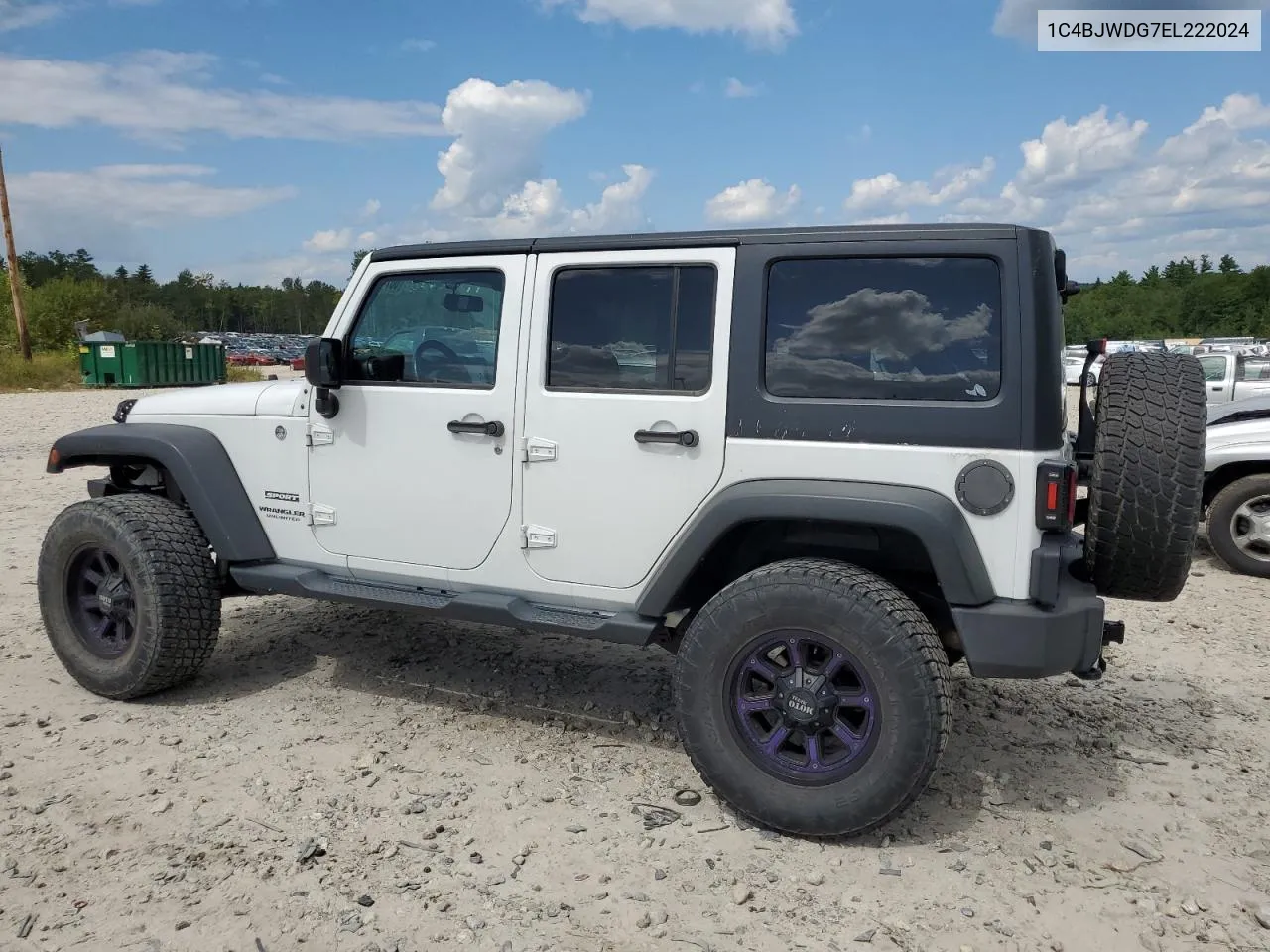 1C4BJWDG7EL222024 2014 Jeep Wrangler Unlimited Sport