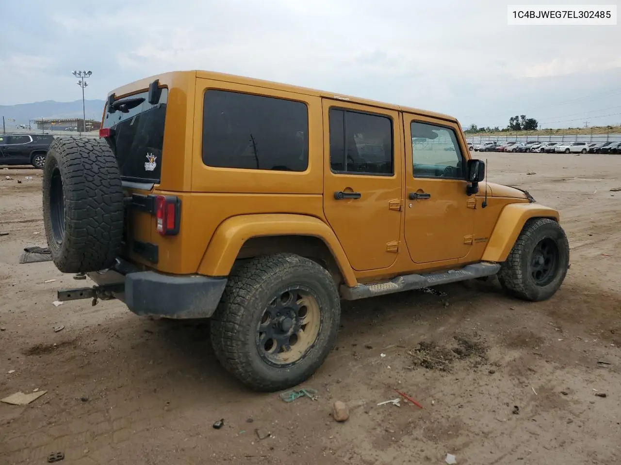 2014 Jeep Wrangler Unlimited Sahara VIN: 1C4BJWEG7EL302485 Lot: 68970305