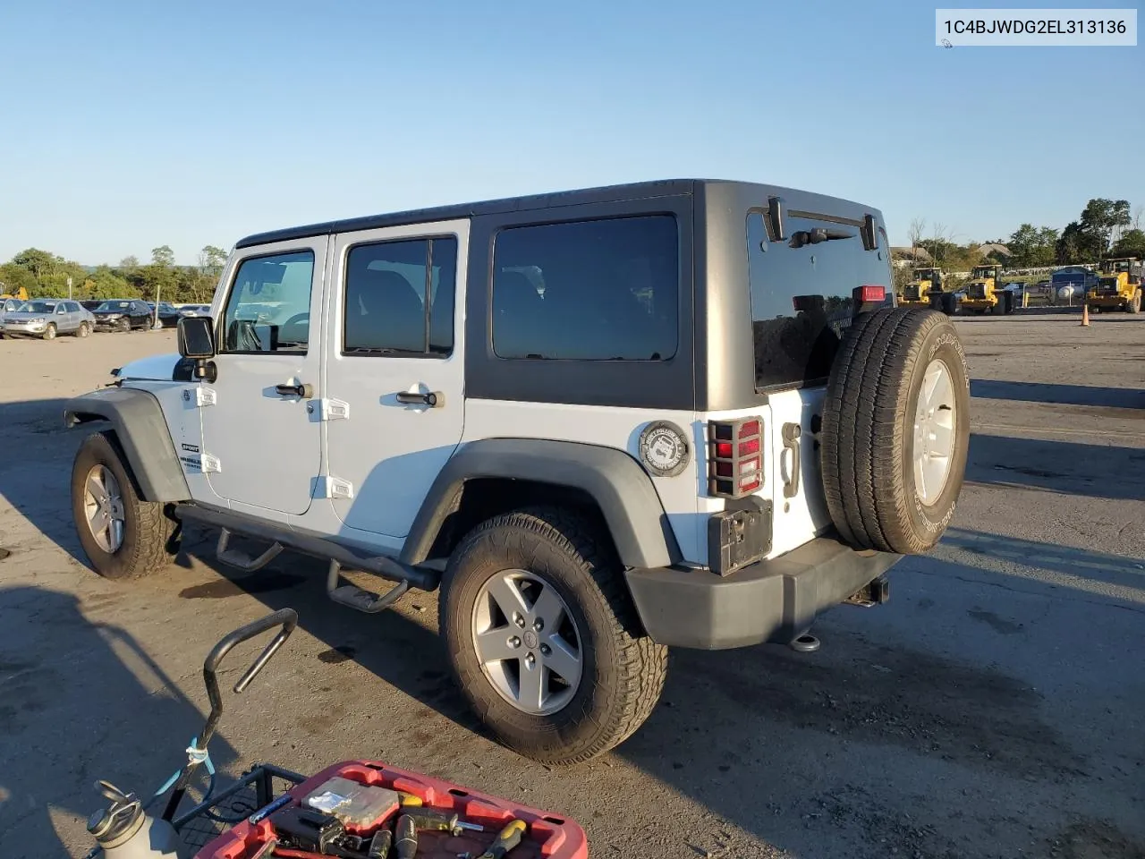 2014 Jeep Wrangler Unlimited Sport VIN: 1C4BJWDG2EL313136 Lot: 69662014