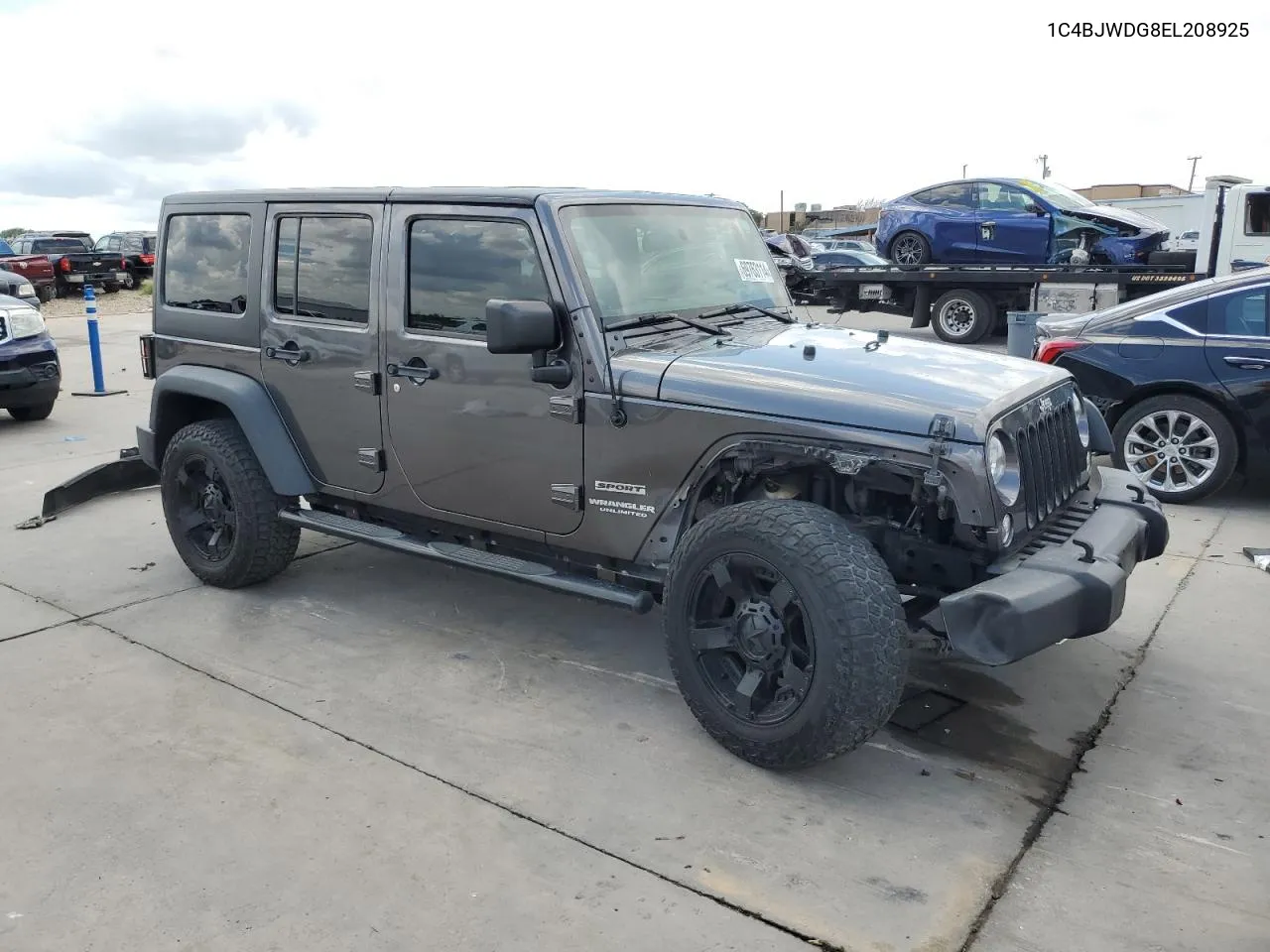 1C4BJWDG8EL208925 2014 Jeep Wrangler Unlimited Sport