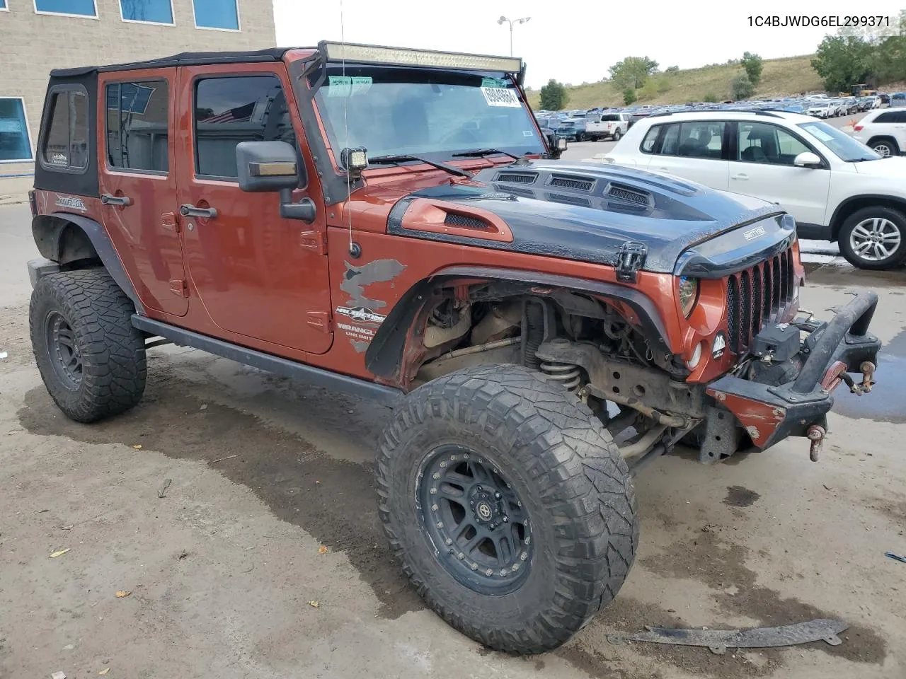 1C4BJWDG6EL299371 2014 Jeep Wrangler Unlimited Sport