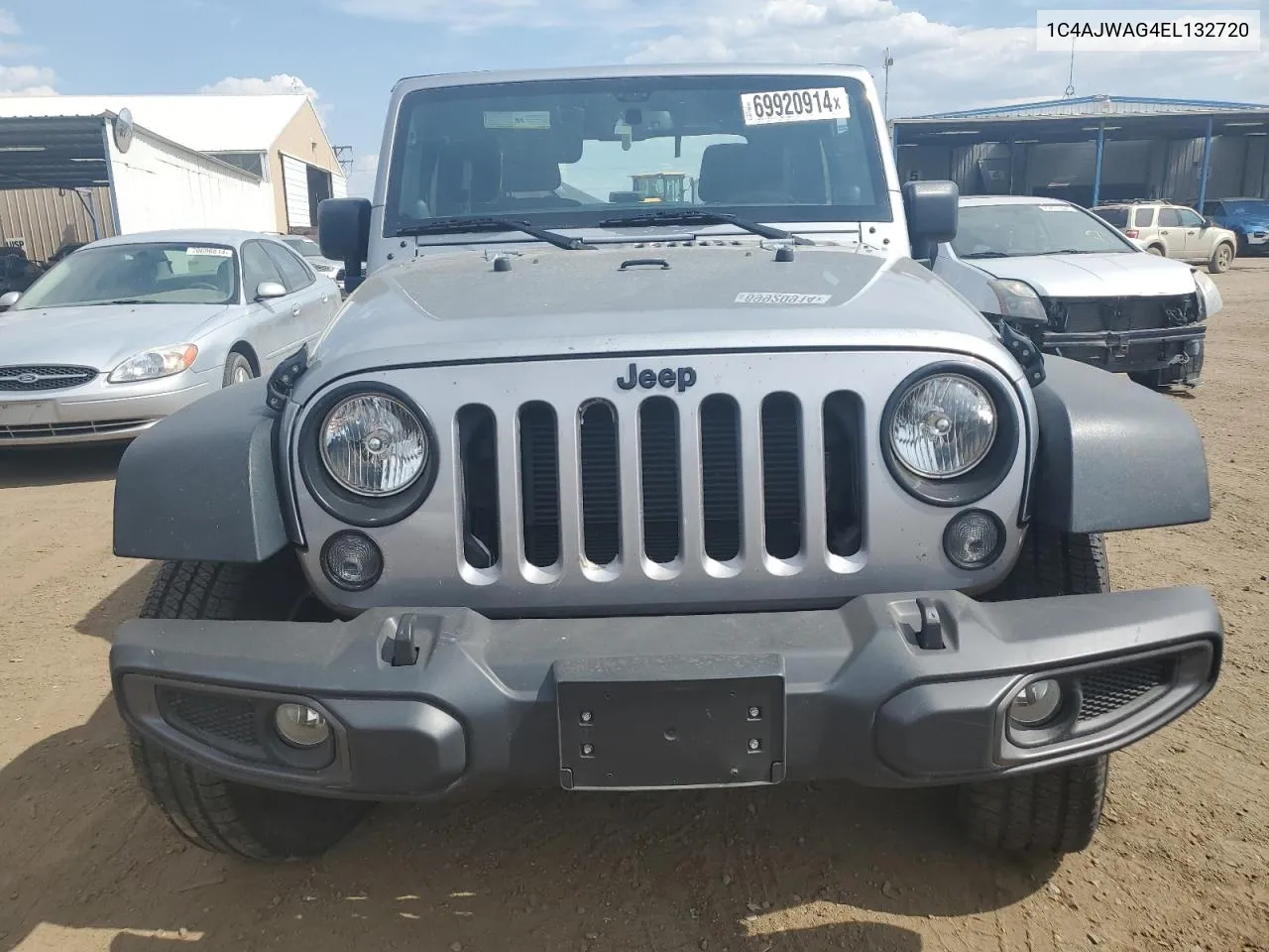 2014 Jeep Wrangler Sport VIN: 1C4AJWAG4EL132720 Lot: 69920914