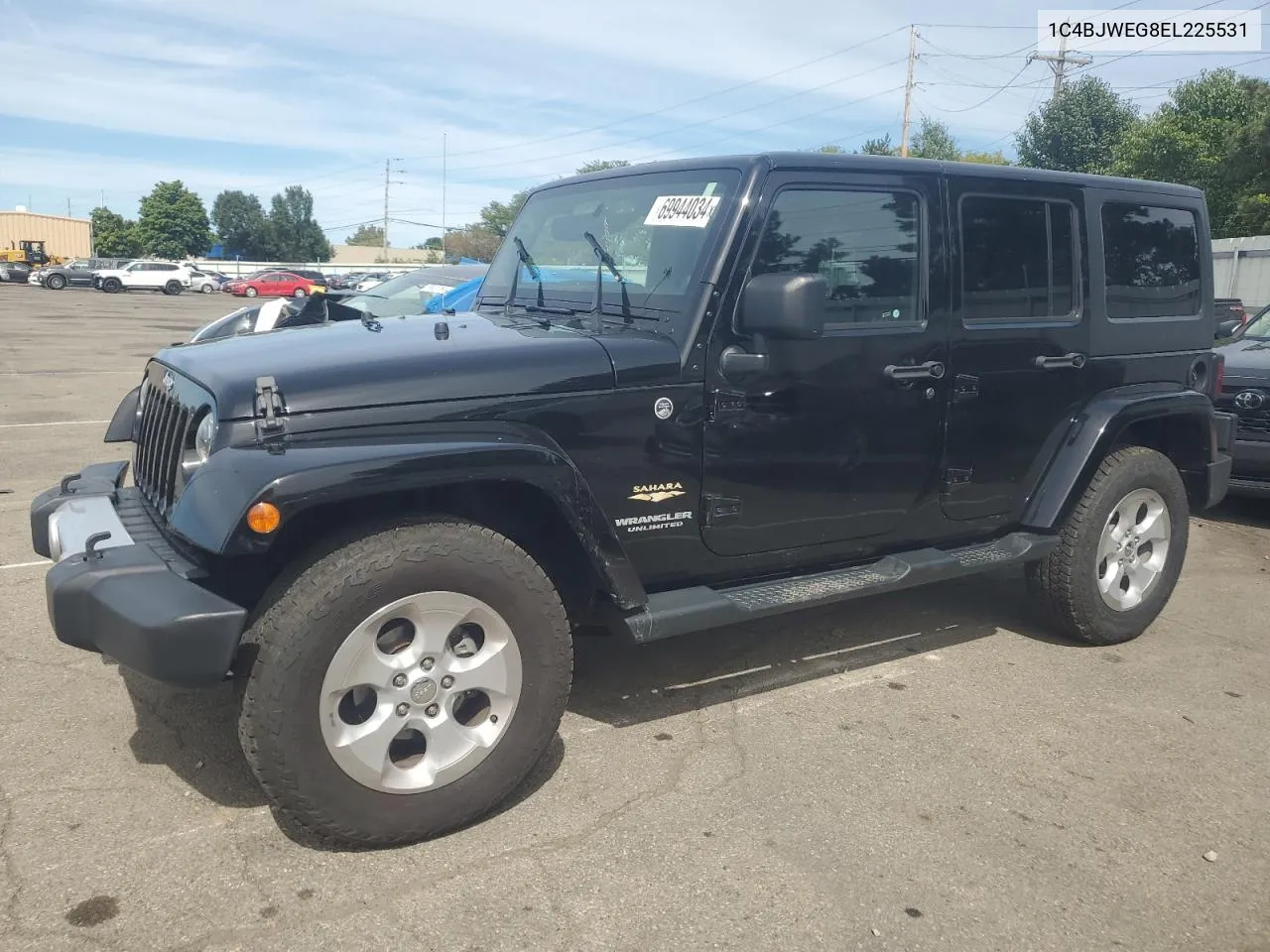 2014 Jeep Wrangler Unlimited Sahara VIN: 1C4BJWEG8EL225531 Lot: 69944034