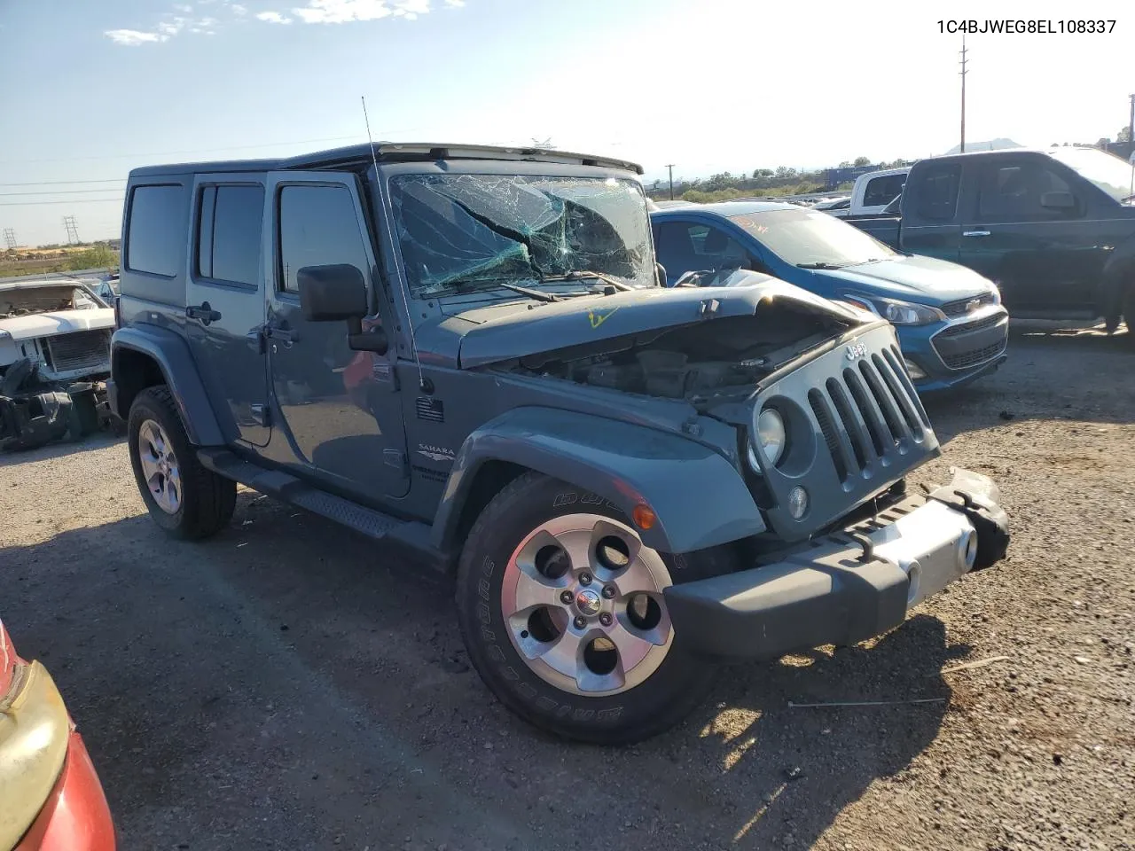 2014 Jeep Wrangler Unlimited Sahara VIN: 1C4BJWEG8EL108337 Lot: 70013624