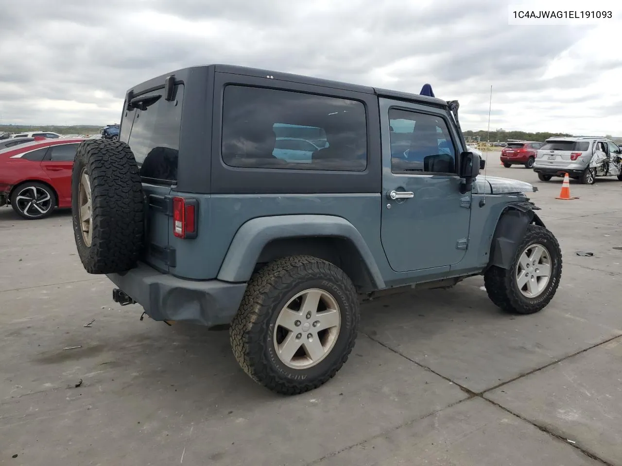 2014 Jeep Wrangler Sport VIN: 1C4AJWAG1EL191093 Lot: 70336854