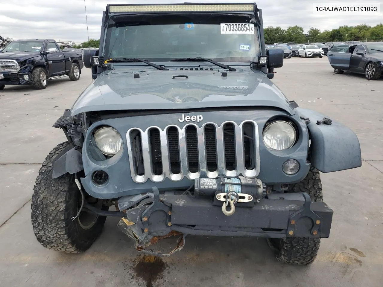 2014 Jeep Wrangler Sport VIN: 1C4AJWAG1EL191093 Lot: 70336854