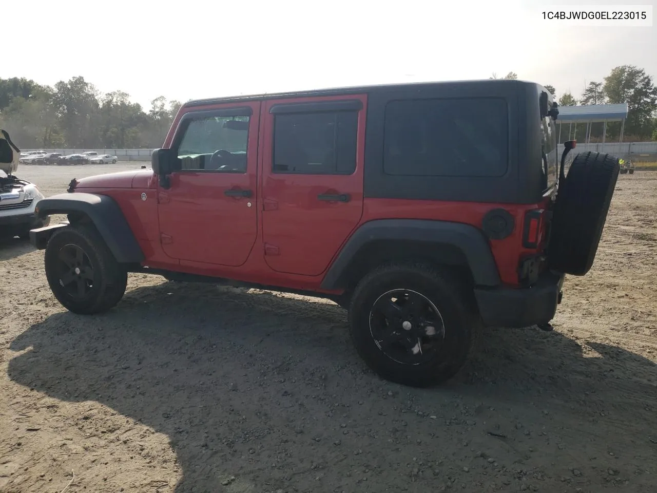 1C4BJWDG0EL223015 2014 Jeep Wrangler Unlimited Sport