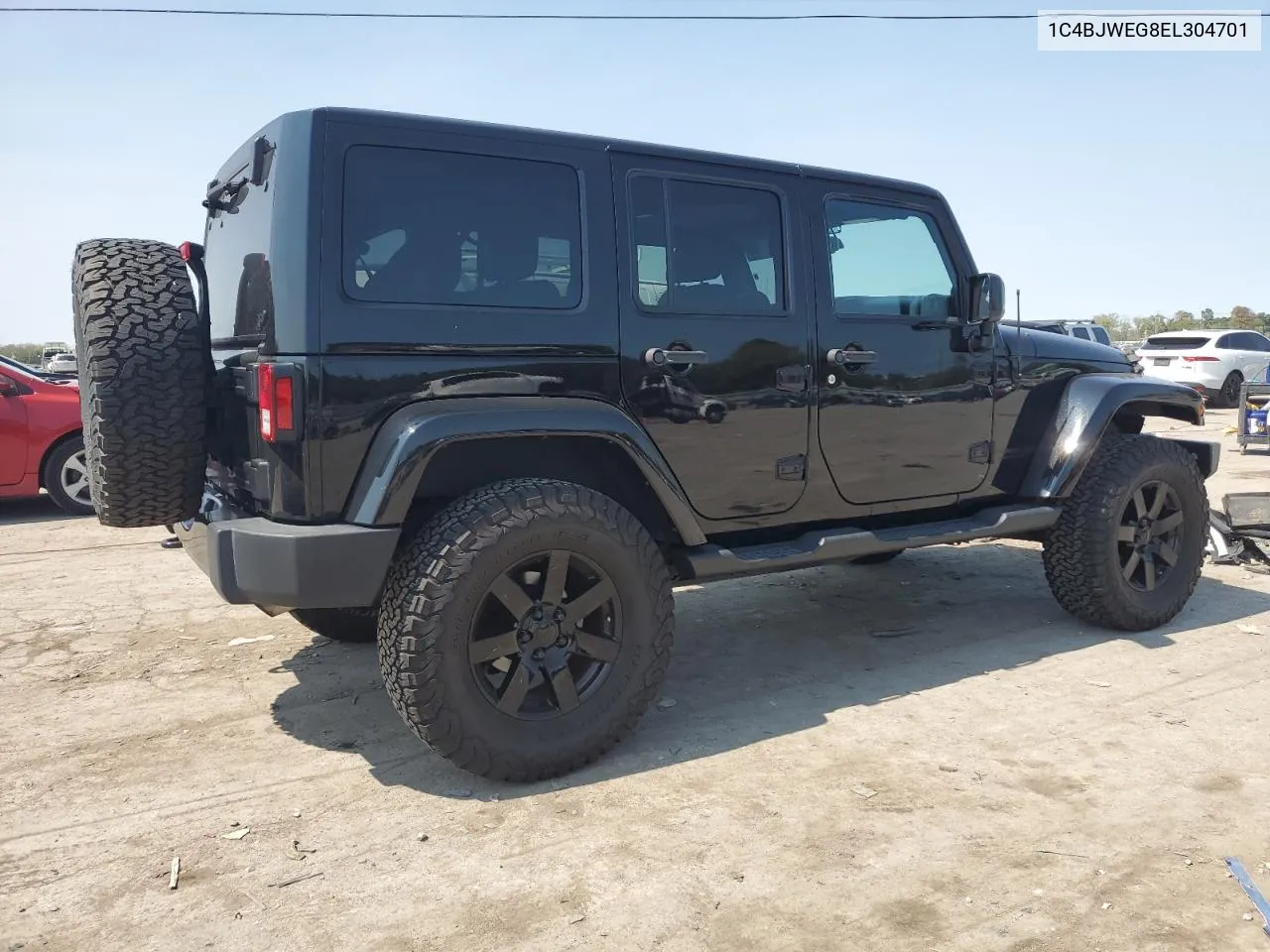 2014 Jeep Wrangler Unlimited Sahara VIN: 1C4BJWEG8EL304701 Lot: 70472044