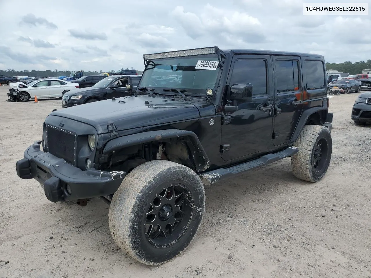 2014 Jeep Wrangler Unlimited Sahara VIN: 1C4HJWEG3EL322615 Lot: 70485184