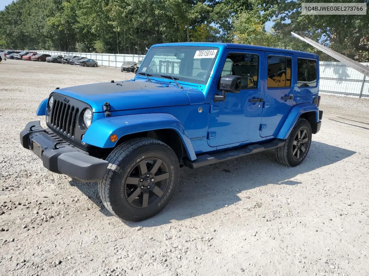 2014 Jeep Wrangler Unlimited Sahara VIN: 1C4BJWEG0EL273766 Lot: 70515014