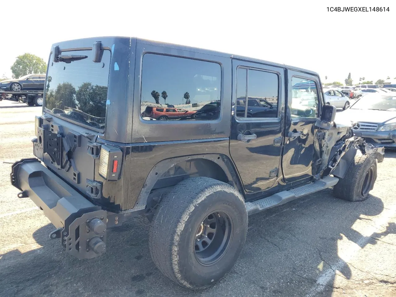 2014 Jeep Wrangler Unlimited Sahara VIN: 1C4BJWEGXEL148614 Lot: 70526884