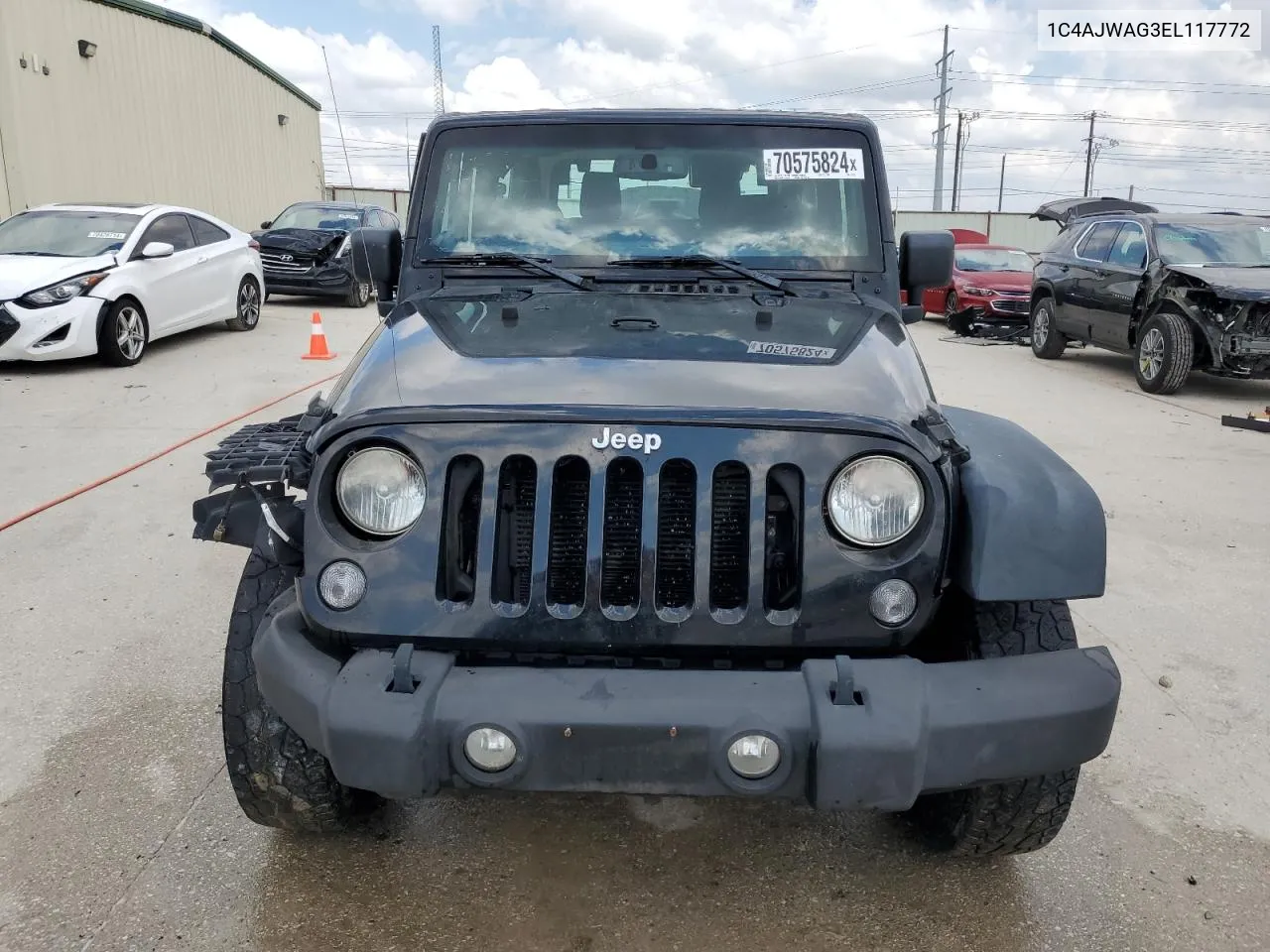 2014 Jeep Wrangler Sport VIN: 1C4AJWAG3EL117772 Lot: 70575824