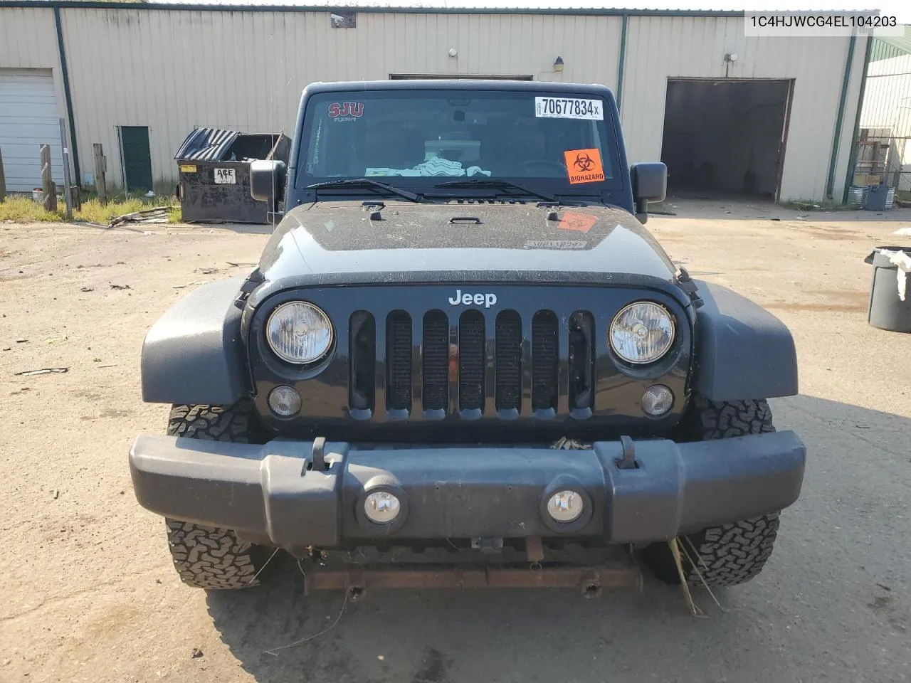 2014 Jeep Wrangler Rubicon VIN: 1C4HJWCG4EL104203 Lot: 70677834