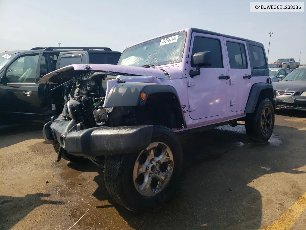 2014 Jeep Wrangler Unlimited Sahara VIN: 1C4BJWEG6EL233336 Lot: 70876144