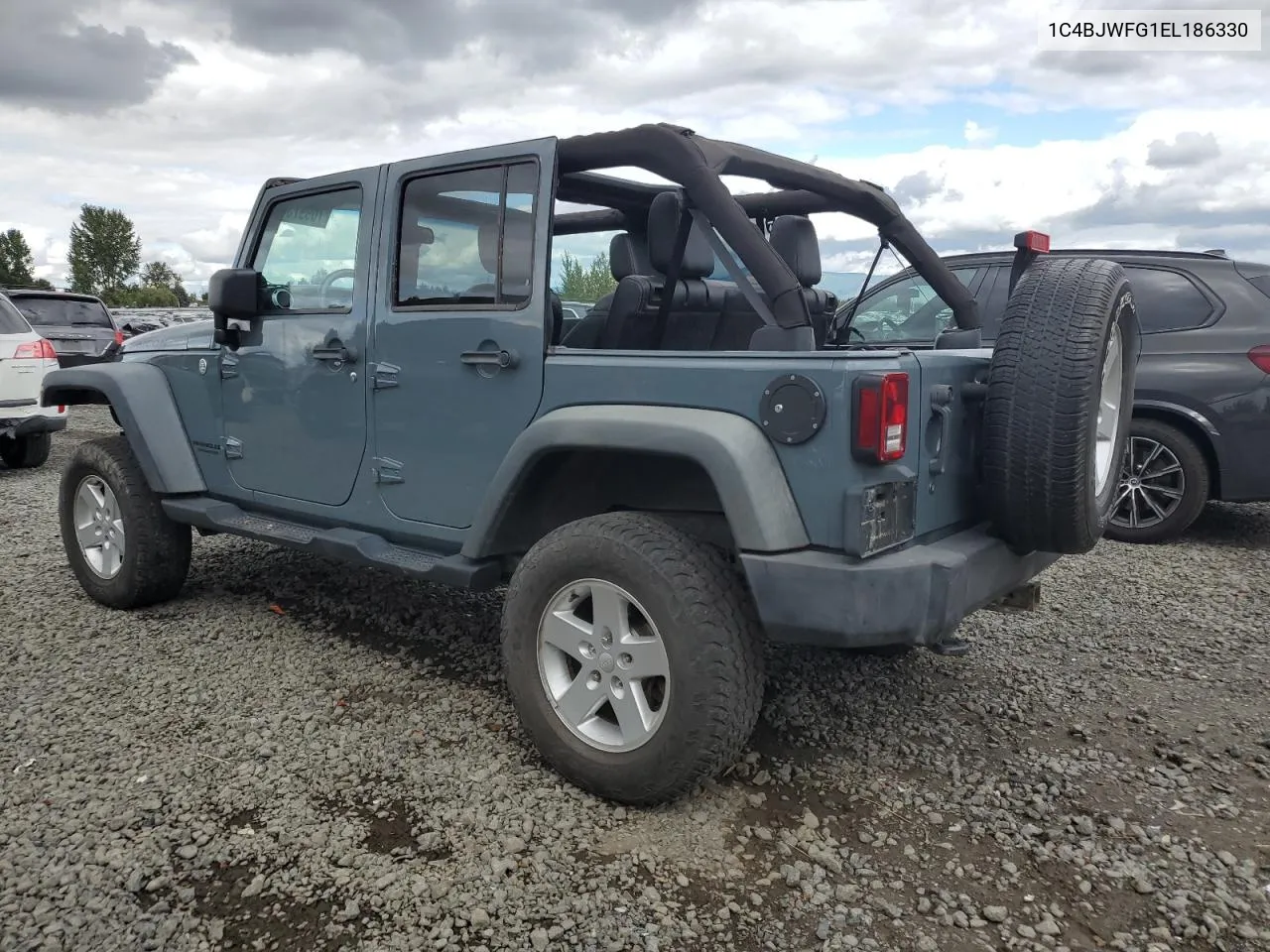 2014 Jeep Wrangler Unlimited Rubicon VIN: 1C4BJWFG1EL186330 Lot: 70997364