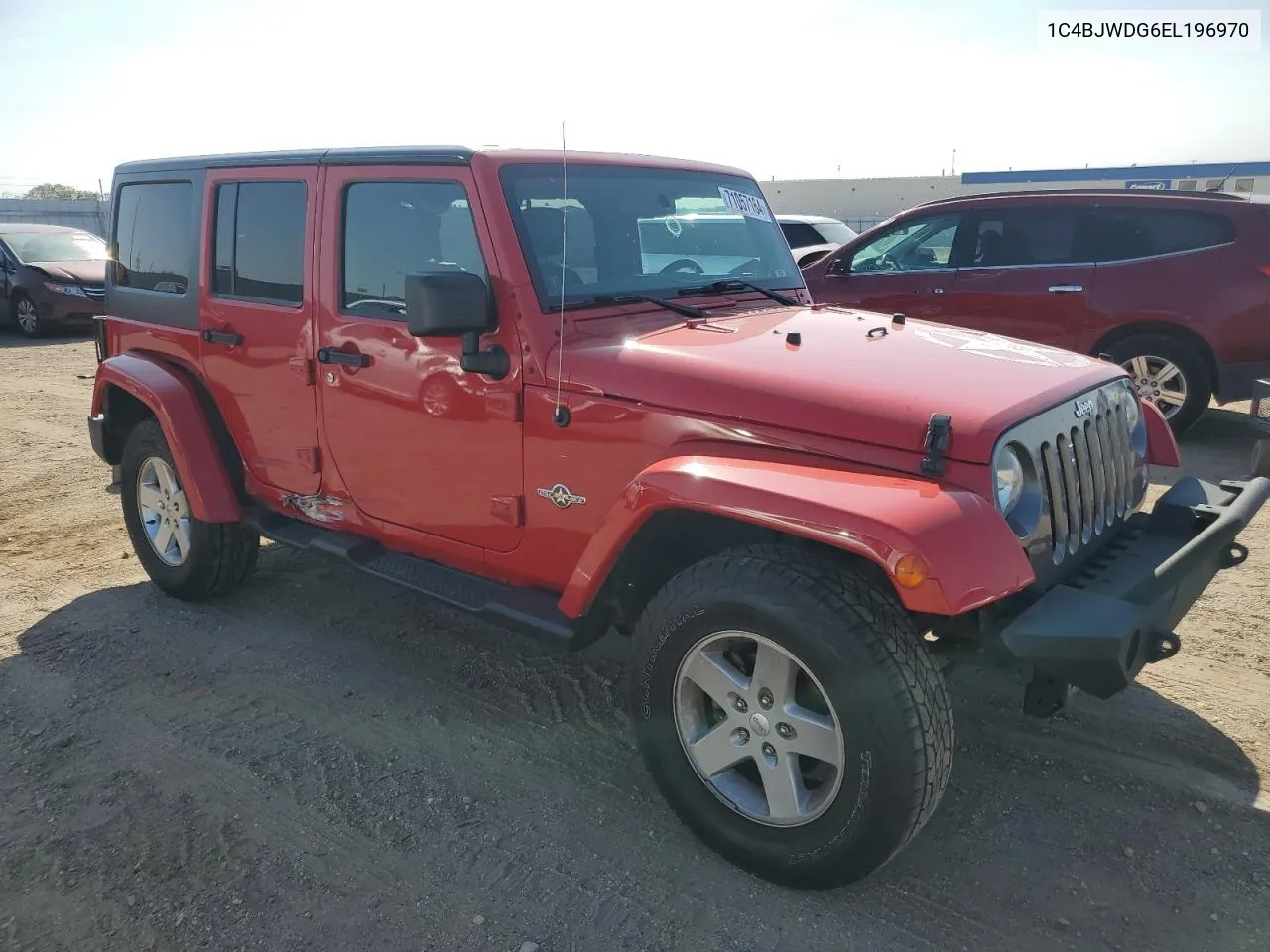 2014 Jeep Wrangler Unlimited Sport VIN: 1C4BJWDG6EL196970 Lot: 71057164