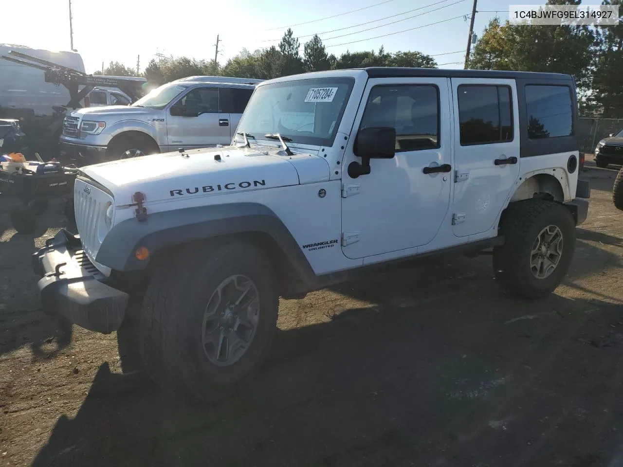 1C4BJWFG9EL314927 2014 Jeep Wrangler Unlimited Rubicon