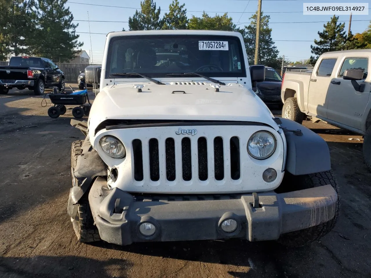 2014 Jeep Wrangler Unlimited Rubicon VIN: 1C4BJWFG9EL314927 Lot: 71057284