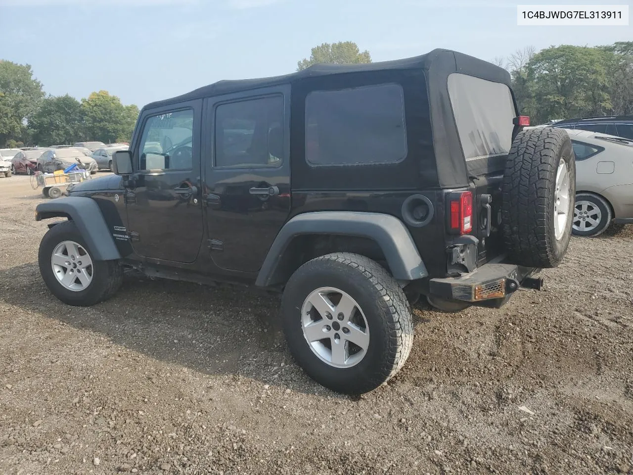 1C4BJWDG7EL313911 2014 Jeep Wrangler Unlimited Sport