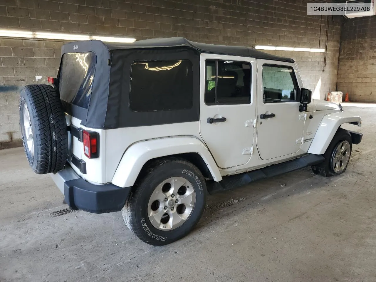 1C4BJWEG8EL229708 2014 Jeep Wrangler Unlimited Sahara