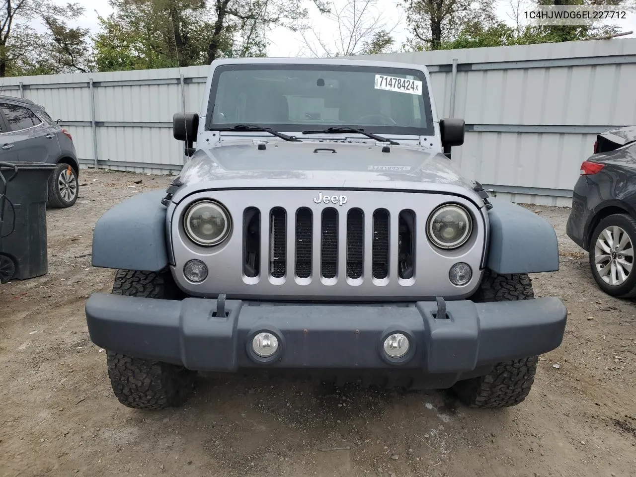 2014 Jeep Wrangler Unlimited Sport VIN: 1C4HJWDG6EL227712 Lot: 71478424