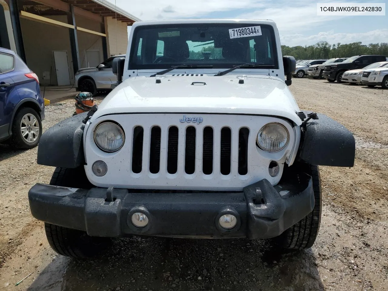 2014 Jeep Wrangler Unlimited Sport VIN: 1C4BJWKG9EL242830 Lot: 71980344