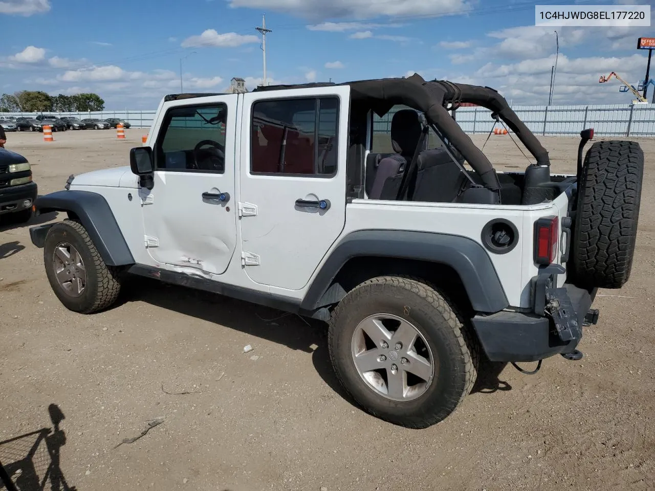 1C4HJWDG8EL177220 2014 Jeep Wrangler Unlimited Sport