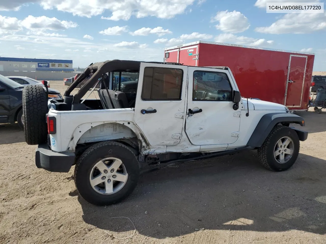 1C4HJWDG8EL177220 2014 Jeep Wrangler Unlimited Sport