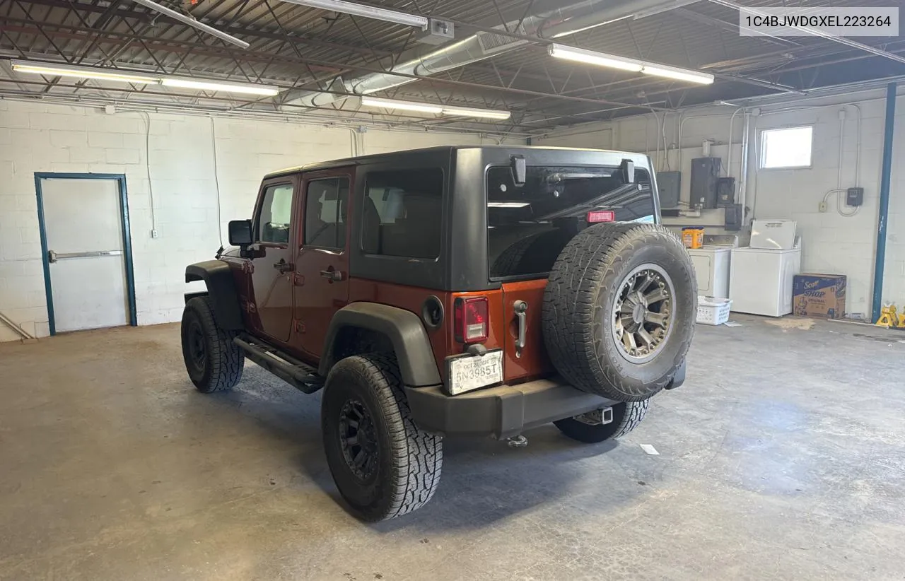 2014 Jeep Wrangler Unlimited Sport VIN: 1C4BJWDGXEL223264 Lot: 72789284