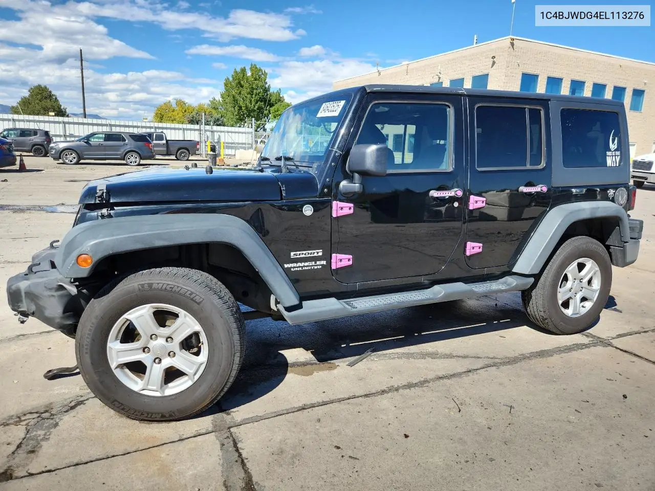 1C4BJWDG4EL113276 2014 Jeep Wrangler Unlimited Sport