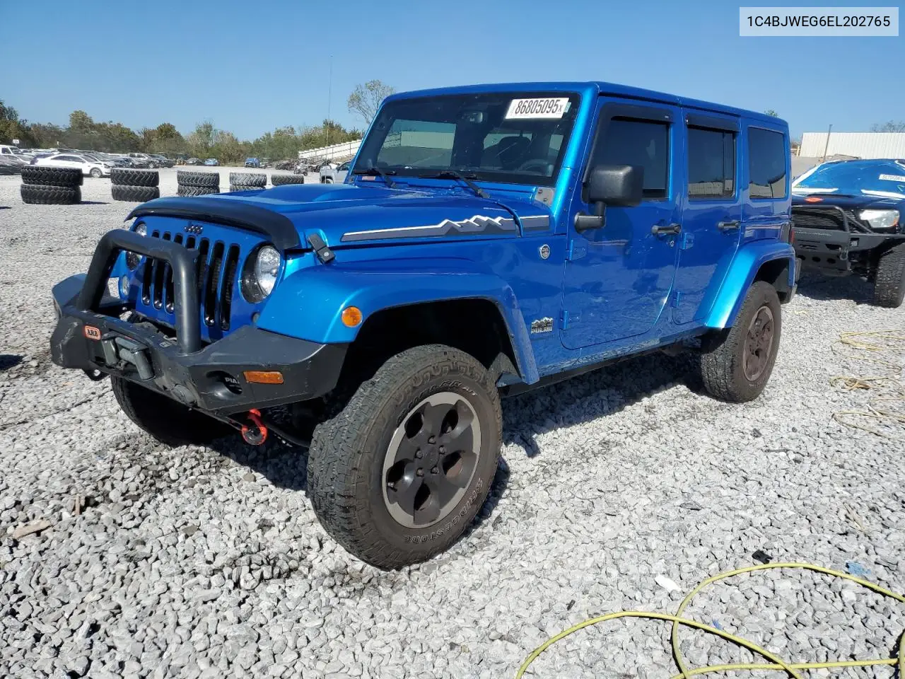 1C4BJWEG6EL202765 2014 Jeep Wrangler Unlimited Sahara