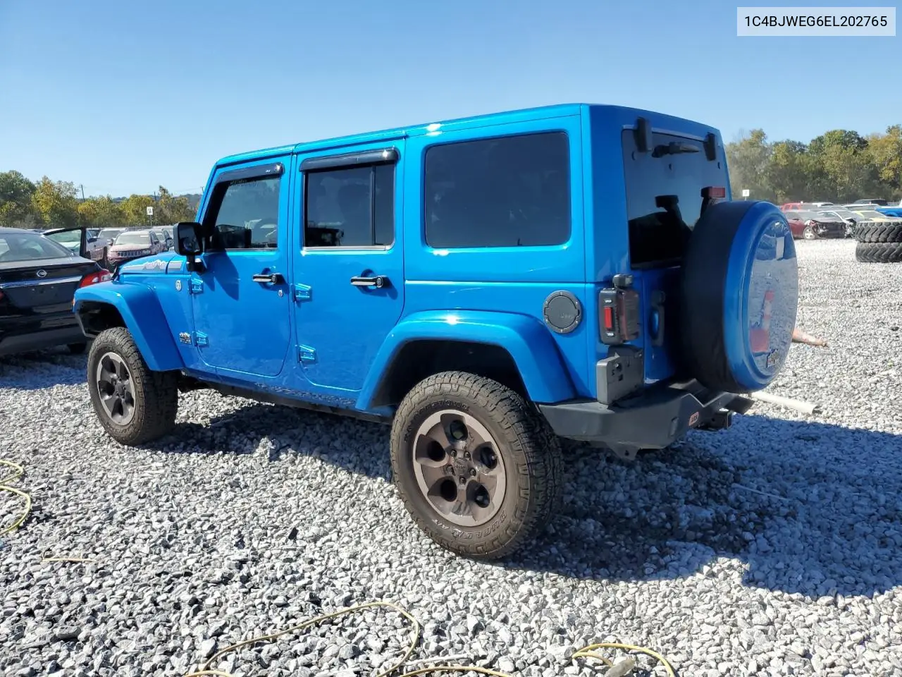 1C4BJWEG6EL202765 2014 Jeep Wrangler Unlimited Sahara