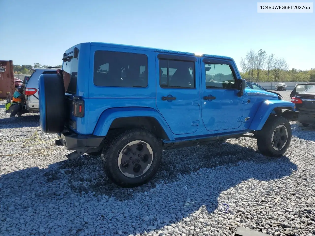 1C4BJWEG6EL202765 2014 Jeep Wrangler Unlimited Sahara