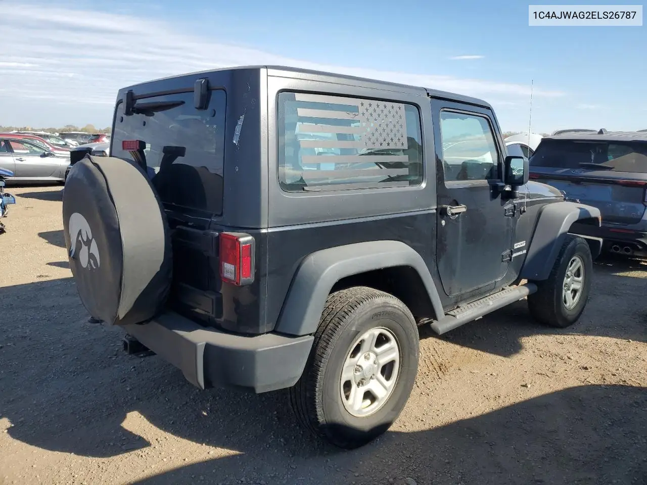 1C4AJWAG2ELS26787 2015 Jeep Wrangler Sport
