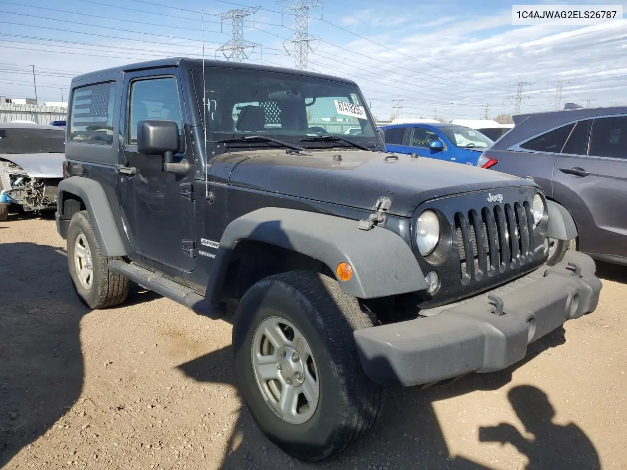 1C4AJWAG2ELS26787 2015 Jeep Wrangler Sport