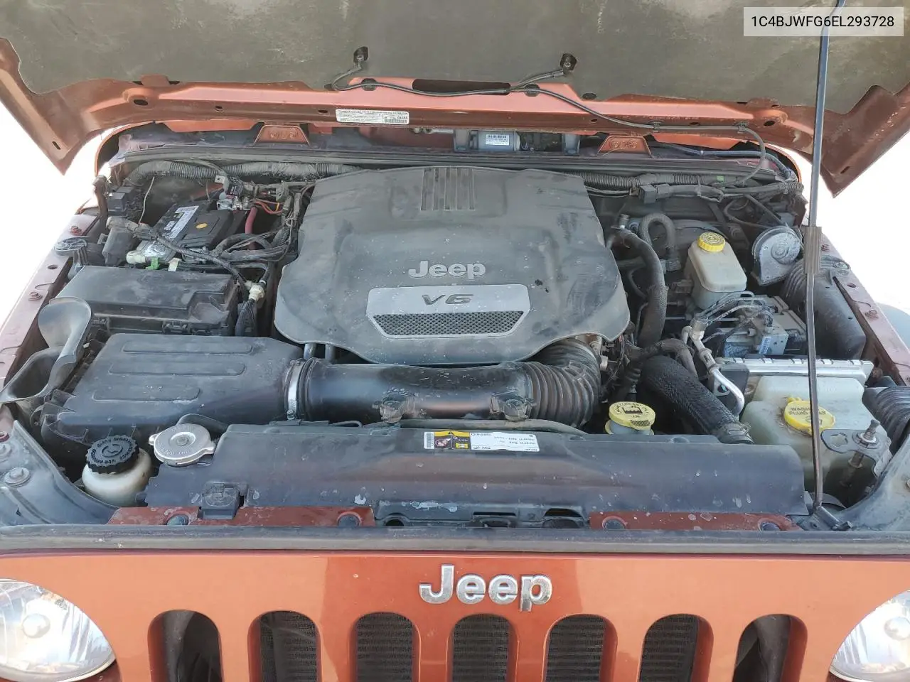 1C4BJWFG6EL293728 2014 Jeep Wrangler Unlimited Rubicon
