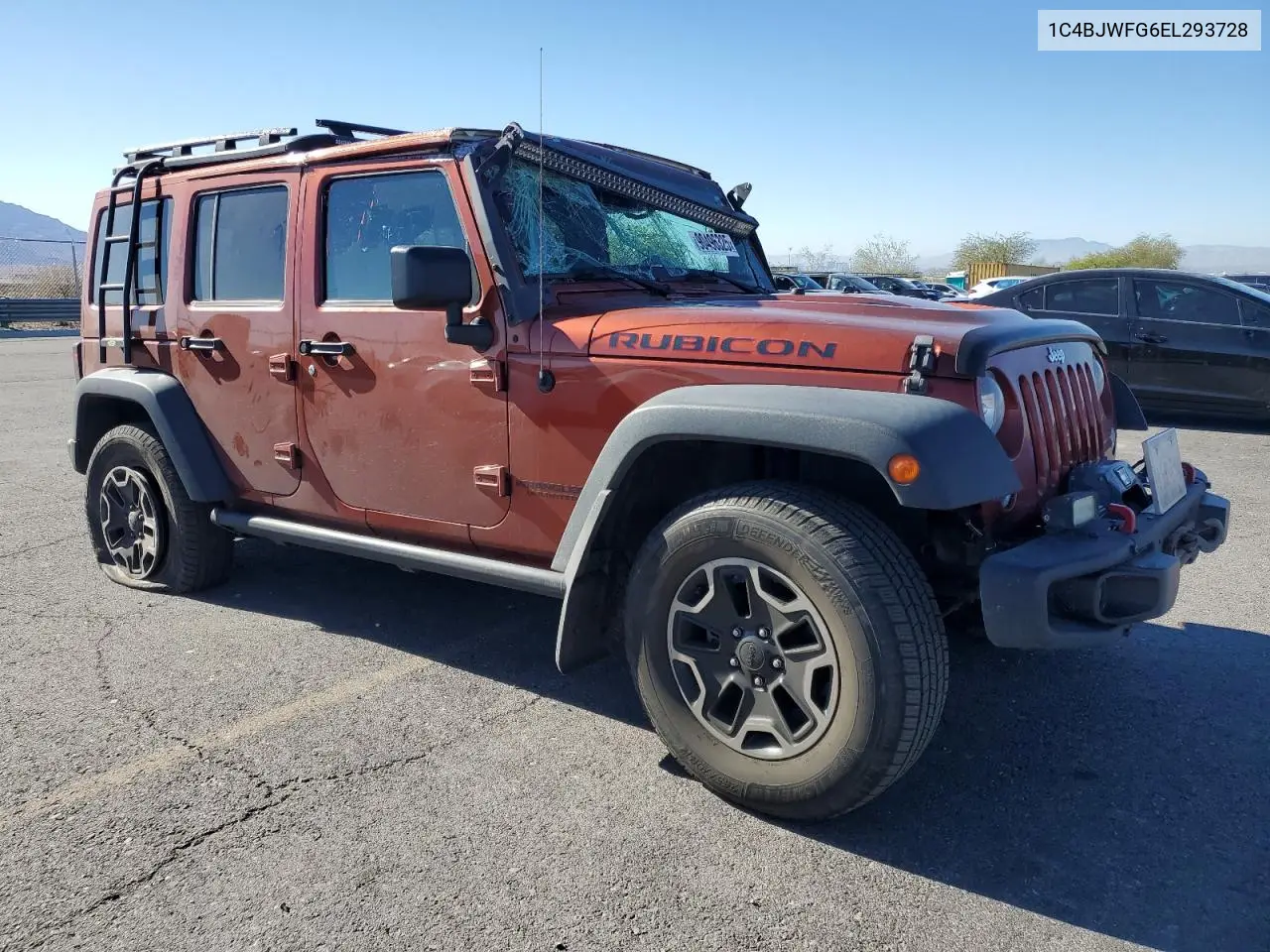 1C4BJWFG6EL293728 2014 Jeep Wrangler Unlimited Rubicon