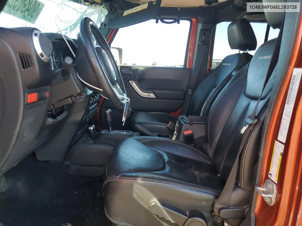 1C4BJWFG6EL293728 2014 Jeep Wrangler Unlimited Rubicon