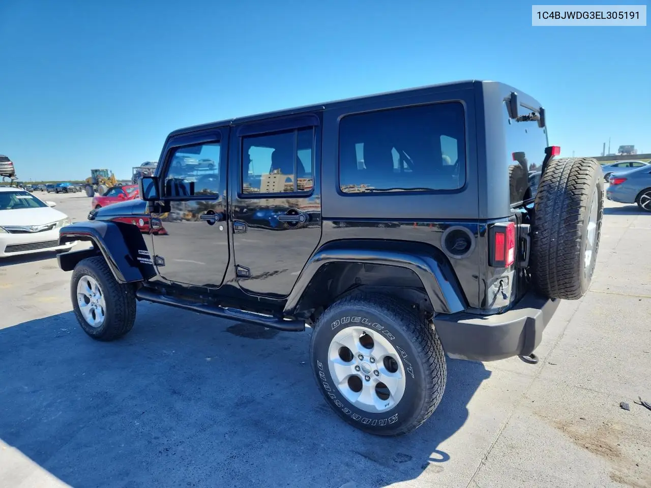 1C4BJWDG3EL305191 2014 Jeep Wrangler Unlimited Sport