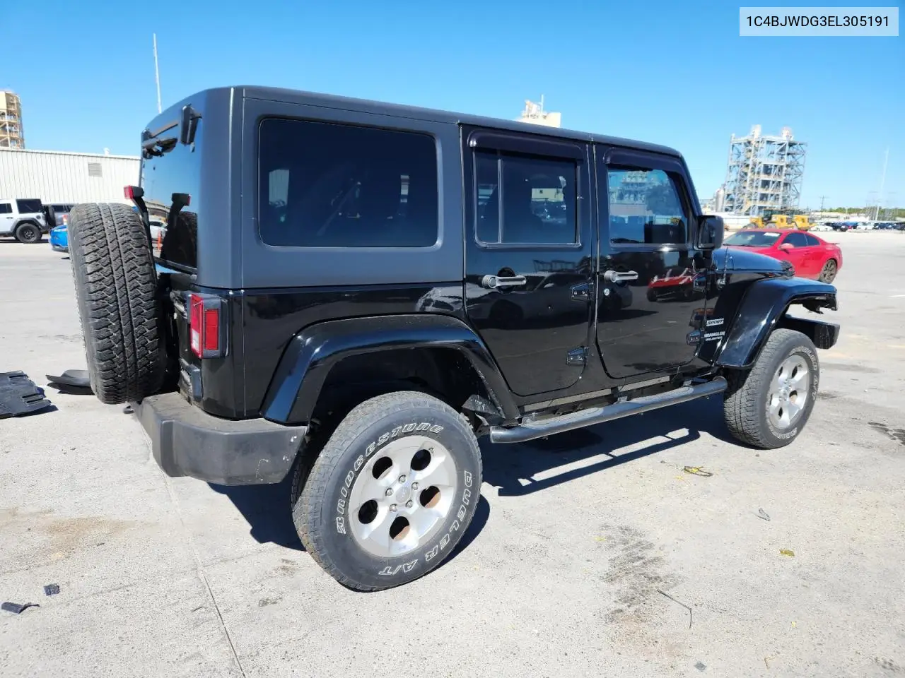 1C4BJWDG3EL305191 2014 Jeep Wrangler Unlimited Sport
