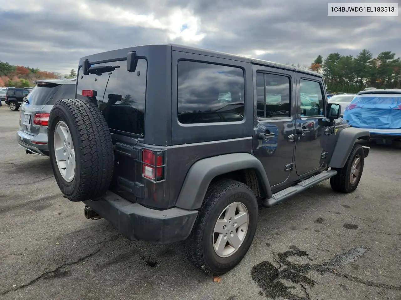 1C4BJWDG1EL183513 2014 Jeep Wrangler Unlimited Sport
