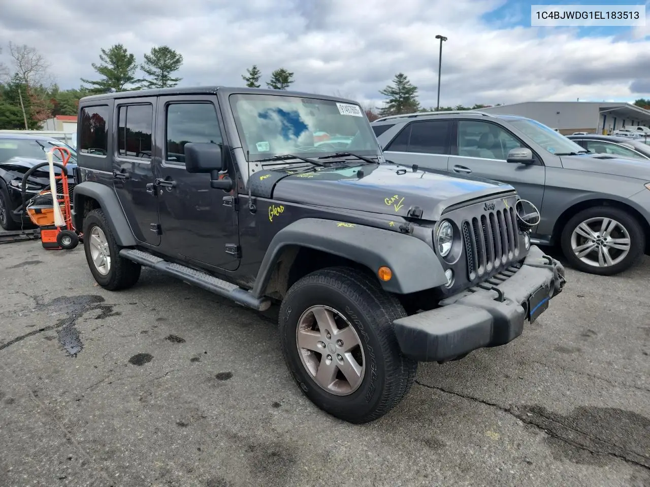 1C4BJWDG1EL183513 2014 Jeep Wrangler Unlimited Sport