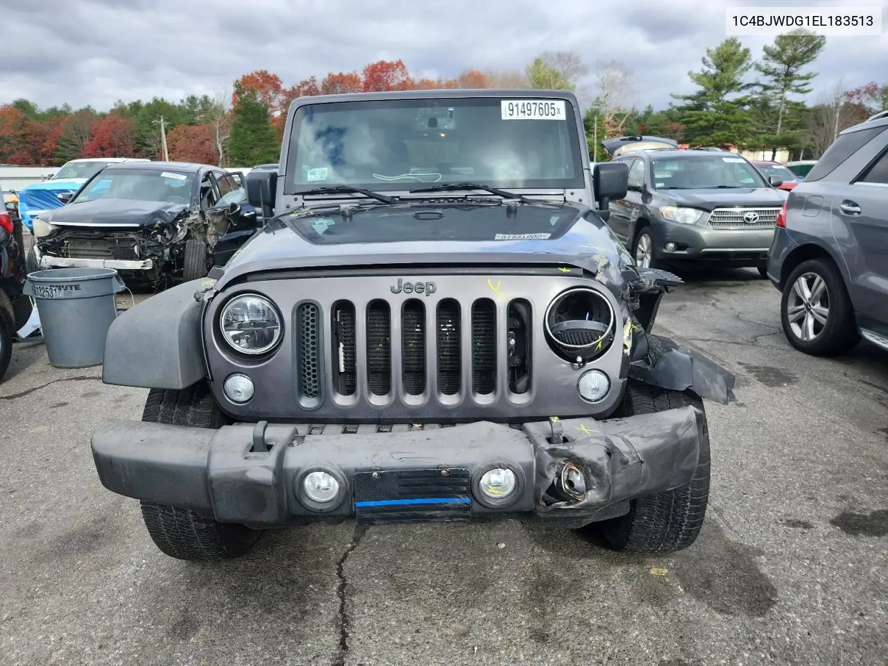 1C4BJWDG1EL183513 2014 Jeep Wrangler Unlimited Sport