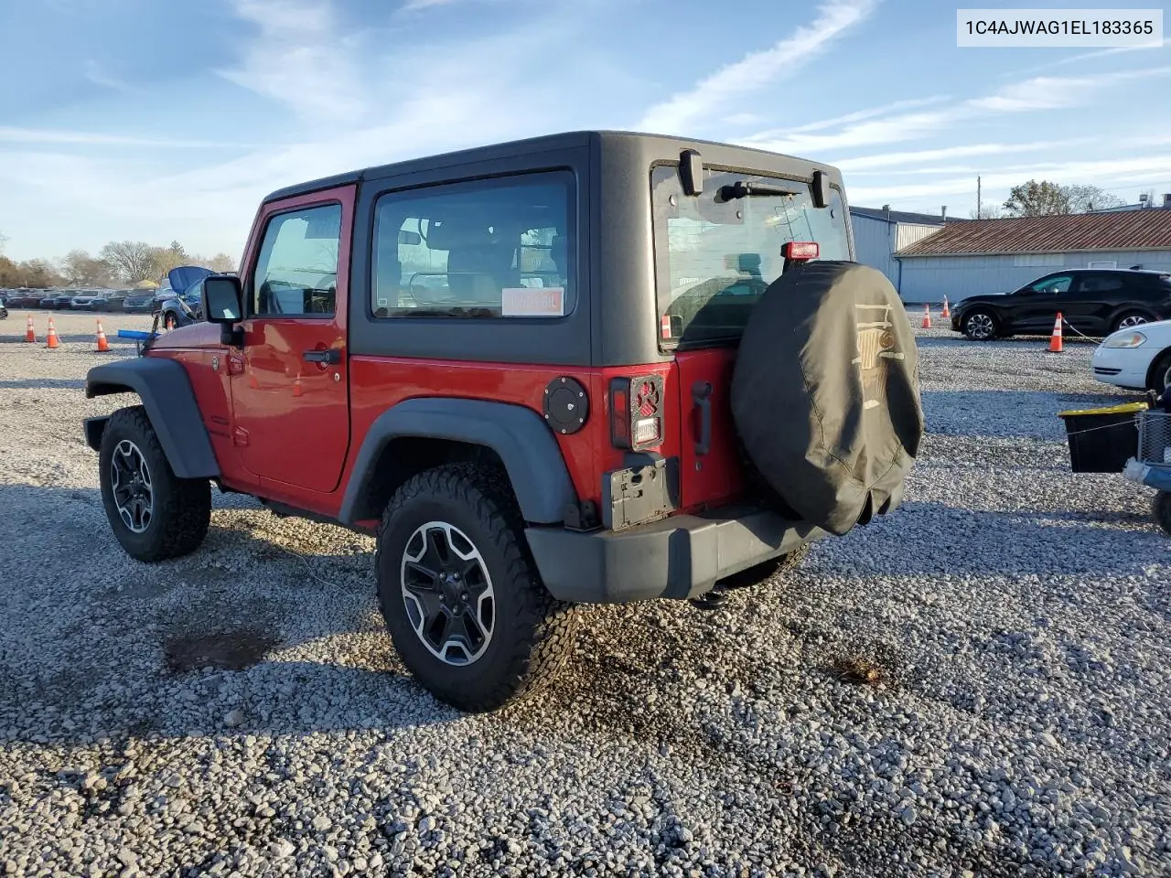 1C4AJWAG1EL183365 2014 Jeep Wrangler Sport