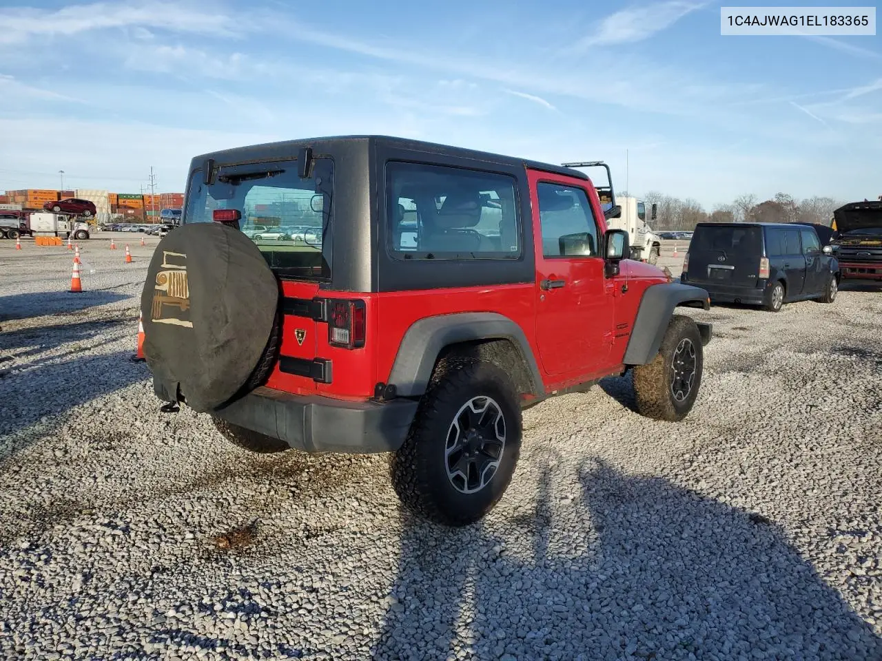 1C4AJWAG1EL183365 2014 Jeep Wrangler Sport