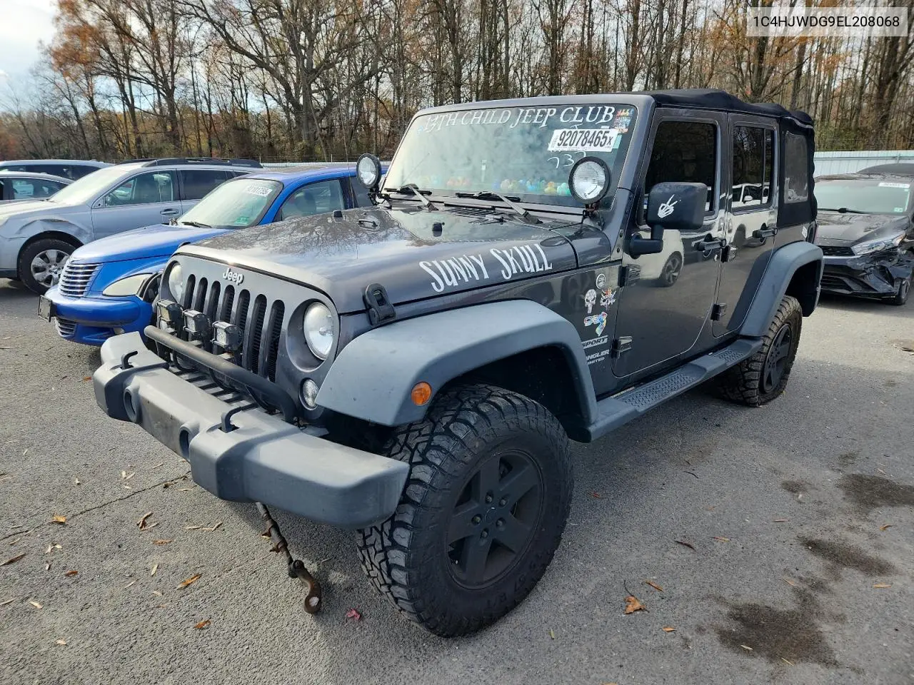 1C4HJWDG9EL208068 2014 Jeep Wrangler Unlimited Sport